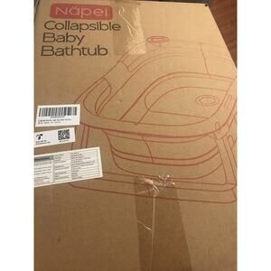 NAPEI Foldable Baby Bathtub for Infants Toddler, Portable Travel Bathtub